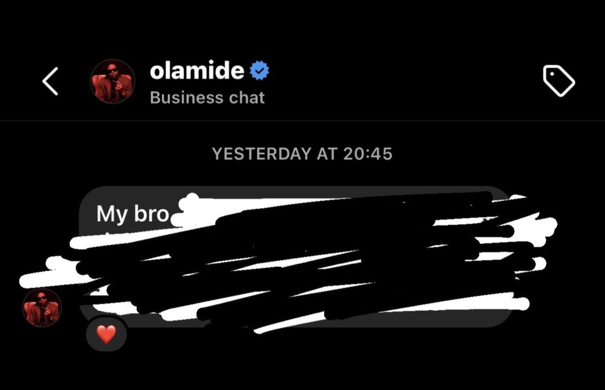 bahdman_niko's tweet photo. Olamide just responded 😭😭 INCOMING 🕺 https://t.co/glm0RO47ti