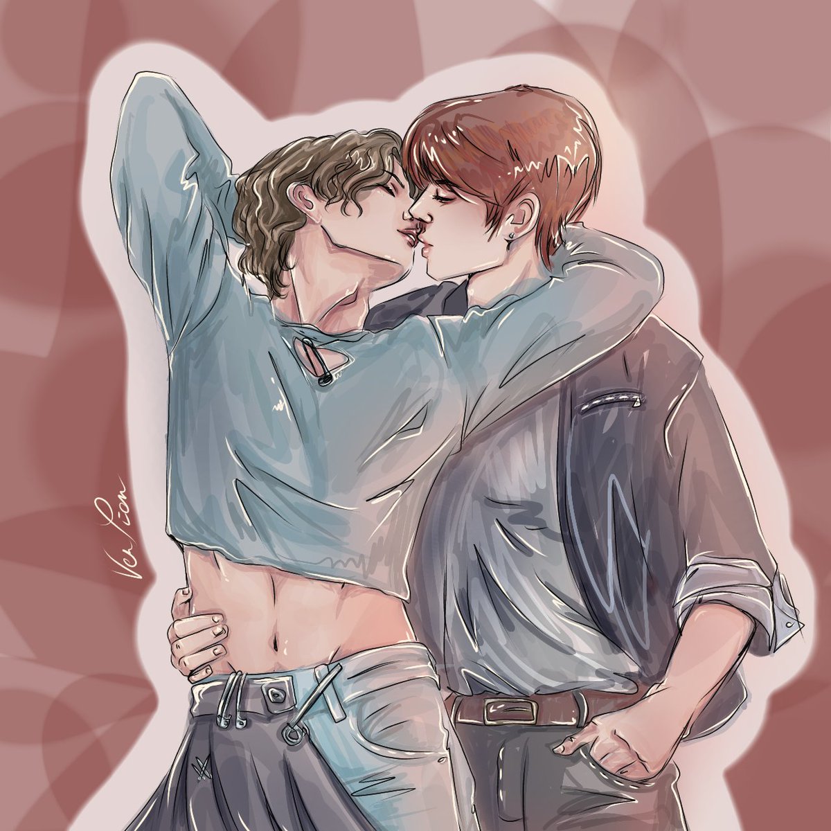 VenXion_VX's tweet photo. #Straykidsfanart #StrayKidsRockstar #minsung #HAN #LeeKnow https://t.co/SAOp5ehhfl