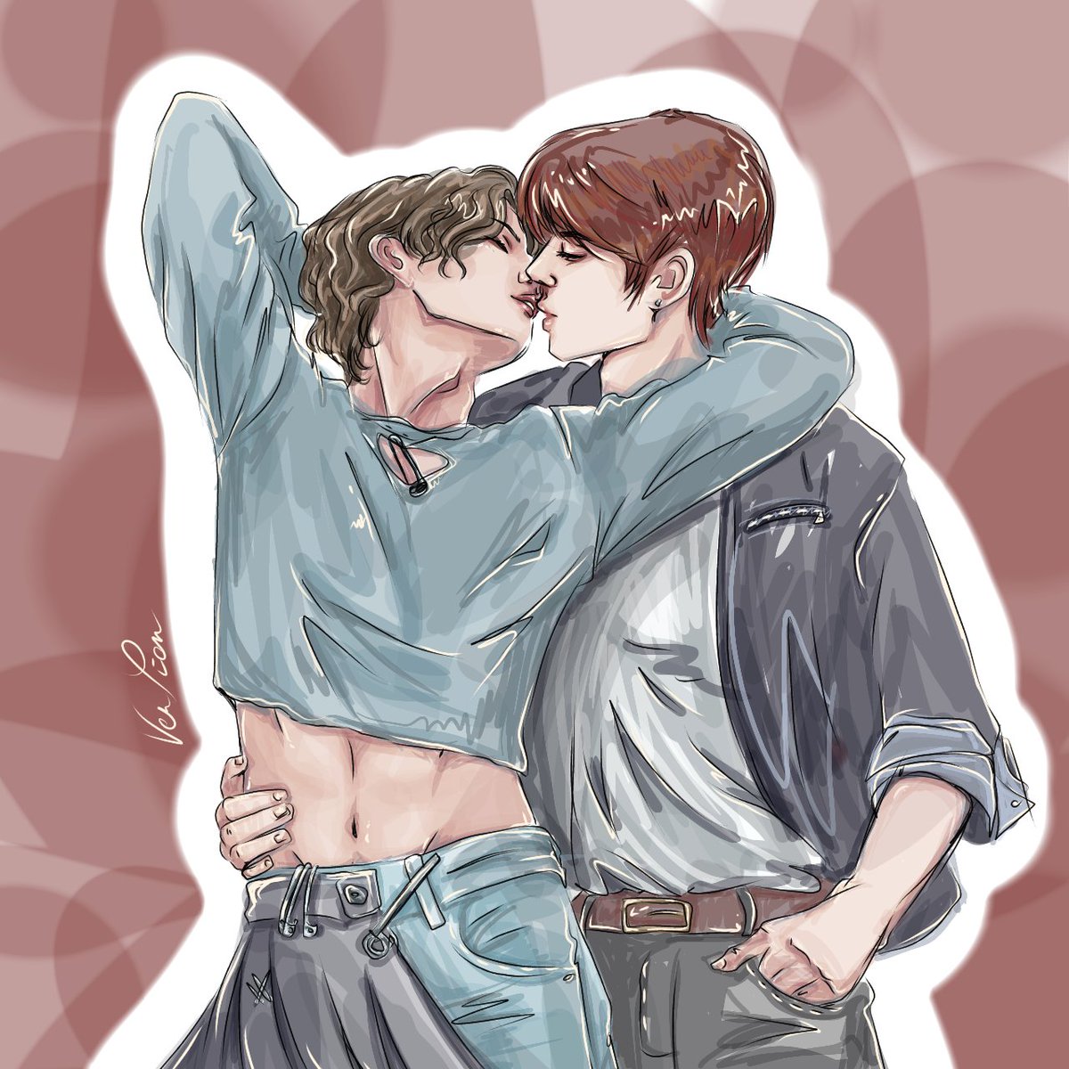 VenXion_VX's tweet photo. #Straykidsfanart #StrayKidsRockstar #minsung #HAN #LeeKnow https://t.co/SAOp5ehhfl