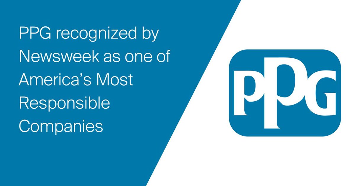 🏆 #PPG destaca de nuevo en la lista de <a href="/Newsweek/">Newsweek</a> entre las empresas más responsables de América por 4º año consecutivo. Compromiso con la sostenibilidad e innovación al máximo. 📖 Descubre más en nuestro blog 👉 tinyurl.com/3ndjzn7j