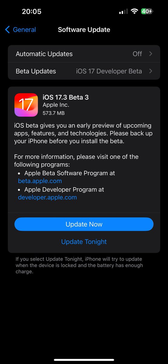 Cydia2Official's tweet photo. iOS 17.3 Developer Beta 3 has been released. 

#iOS173 #iOS173Beta3 https://t.co/0Ub7SlsaGF