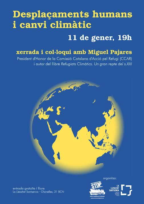 🗣️ Xerrada i col·loqui amb @pajares_miguel, President d'honor de la <a href="/CCARefugi/">Comissió Catalana d'Acció pel Refugi</a> i autor del llibre 'Refugiats climàtics. Un gran repte del segle XXI'.

📆 Dijous 11 de gener, a les 19 h
📌 <a href="/Lleialtat/">Lleialtat Santsenca</a>