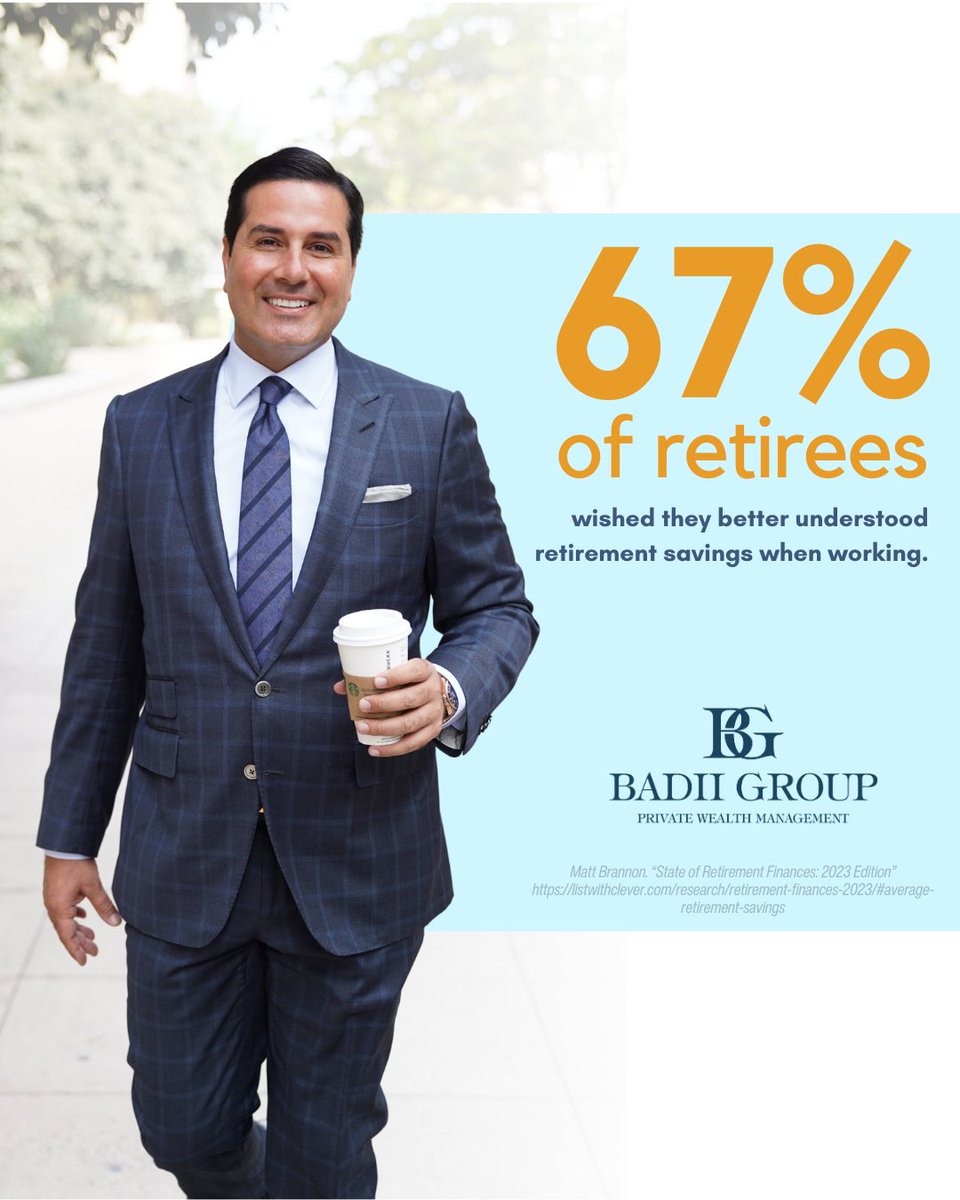 kkbadii's tweet photo. Start building your retirement knowledge today  and work towards securing a brighter tomorrow.

Let's schedule a meeting to design a comprehensive strategy. This proactive approach can help you achieve the retirement you envision. https://t.co/13XbowOWiH