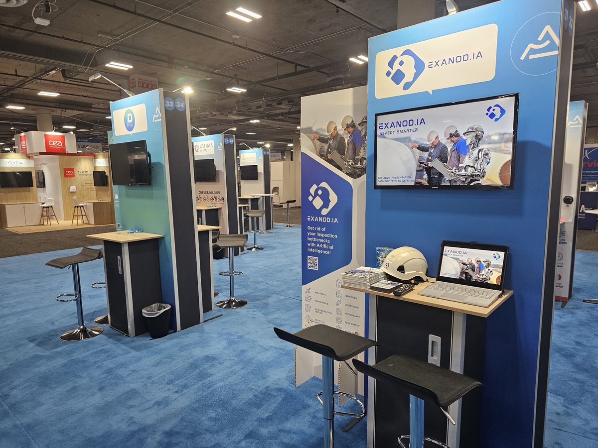 Exanodia's tweet photo. 📣 📣 📣

Here we are! The #CES2024 starts in a couple of minutes. At @EXANODIA, we are ready ! 💪

Come visit us at booth 60711-31, on the @auvergnerhonealpes and @Minalogic pavilion!

#NDT #Artificialintelligence #Nuclear #Inspection #WeAreMinalogic https://t.co/rPtVqBhu5t