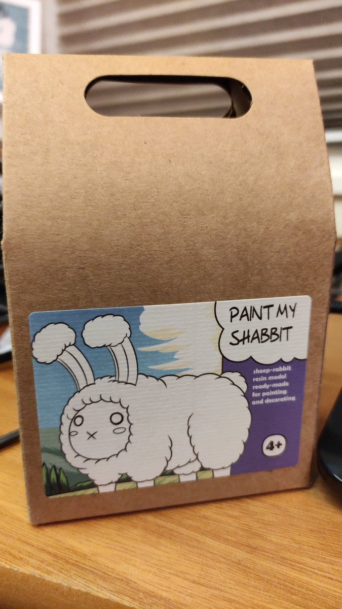 EdRohkovaWelch's tweet photo. Packaging for upcoming #shabbit merch. Going to be selling some resin shabbits at last xD https://t.co/W9aHXaDXNa