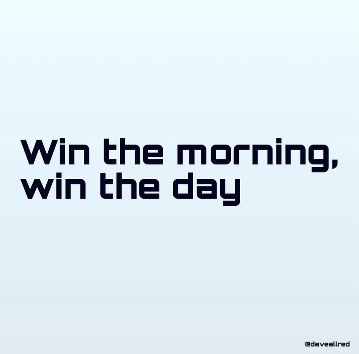 daveallred_'s tweet photo. Win the Morning = Win the Day 🏆

I’ve tried about every hack, best practice, and habit in the book for morning routines - and this (swipe left) is what I’ve found to be the most impactful

🥵🥶💪🏼🧘🧠📖 https://t.co/GJglsvvMCE