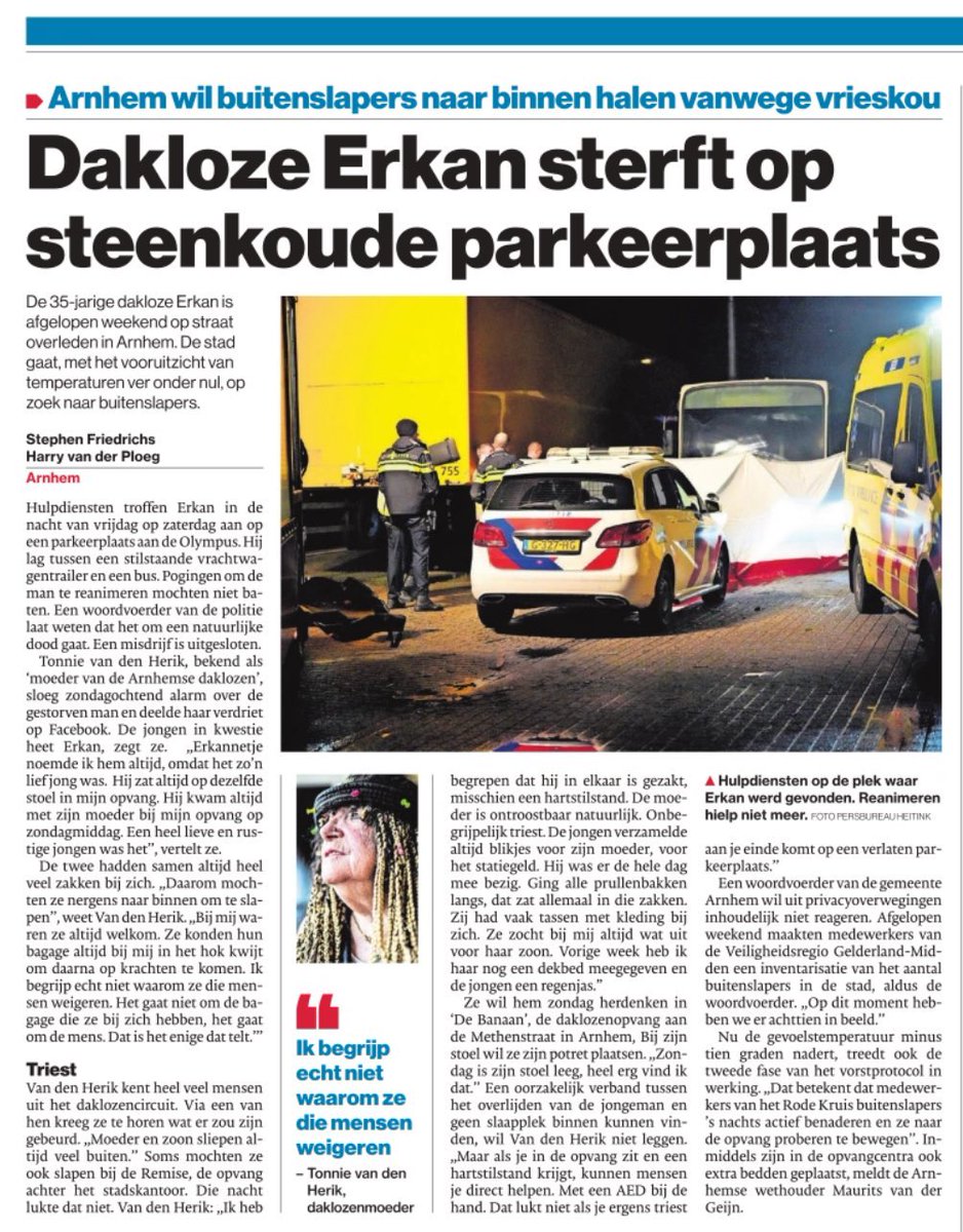 Terwijl kansarme asielzoekers in 4-sterren hotels zich tegoed doen aan een rijk lopend buffet sterven in Nederland dakloze Nederlanders op straat. Op dat soort momenten schaam ik mij om Nederlander te zijn!

#dakloos #asielzoeker #migratie