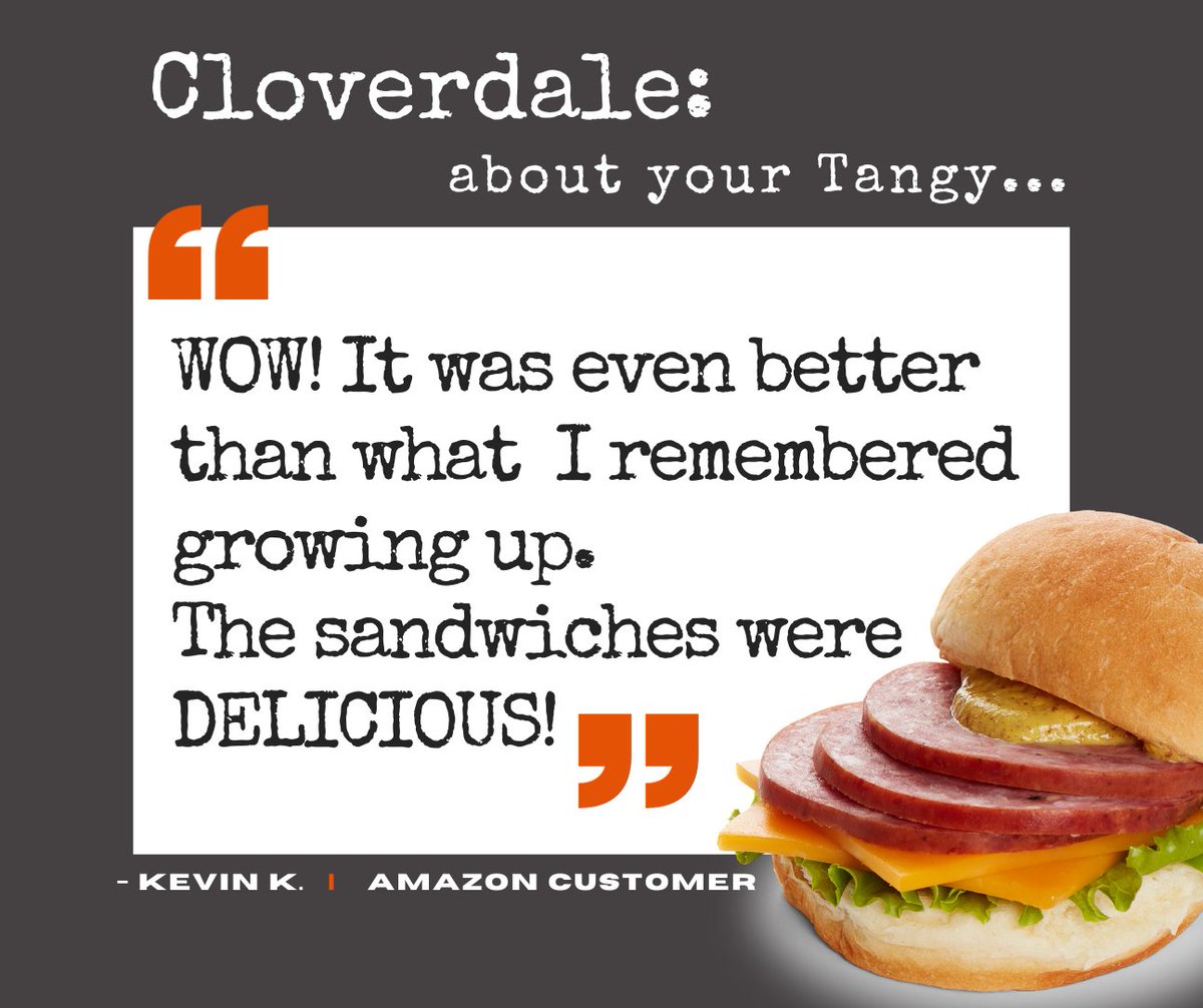 CloverdaleFoods's tweet image. The Tangy you knew and loved is back! Find it in stores and on Amazon. amazon.com/cloverdale 
#CloverdaleFoods #MandanND #BIGflavorcountry #CloverdaleSummerSausage #MadeinUSA #FamilyOwned #since🐖1915