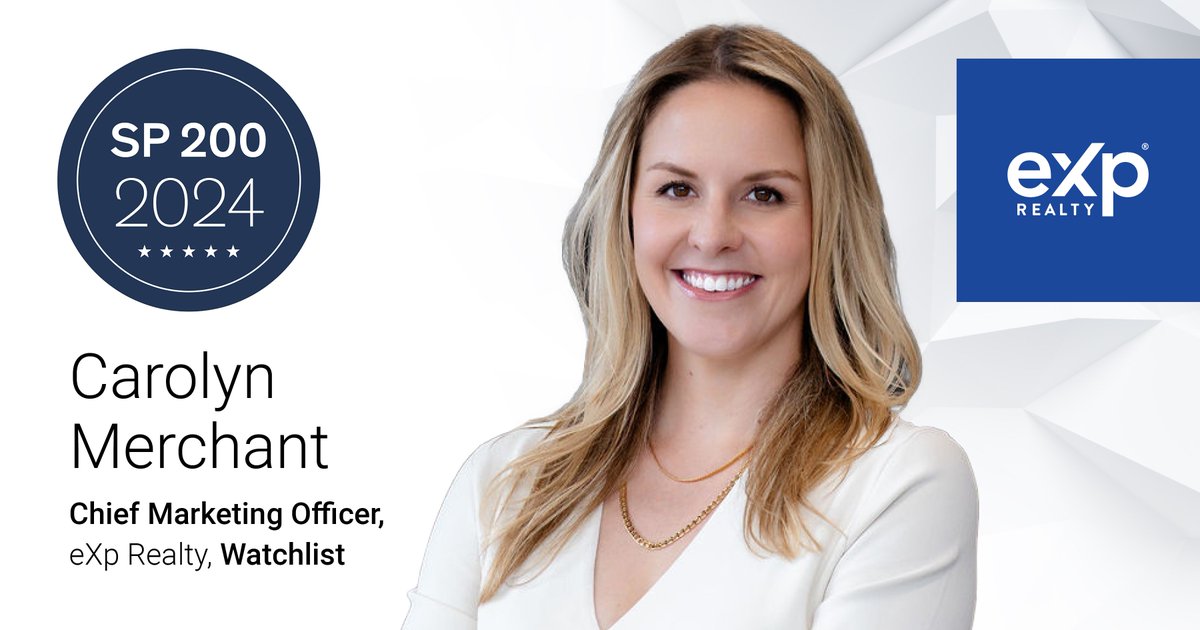 We are STILL celebrating because Carolyn Merchant, our Chief Marketing Officer, made the 2024 Swanepoel Watchlist🤩

This is an incredible honor and we are so #eXpProud to see you recognized as one to watch!