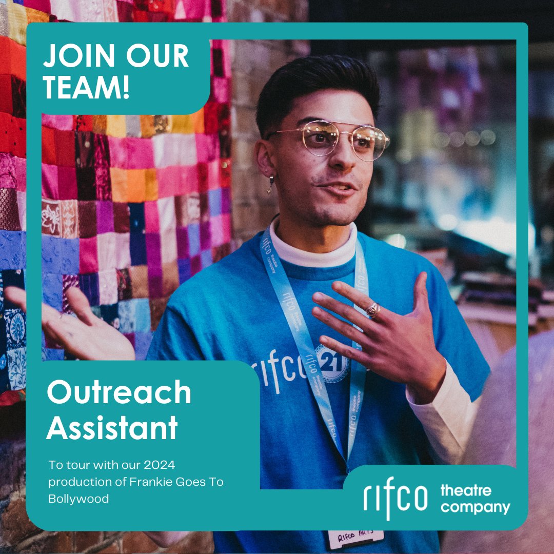 We're looking for a passionate and driven Outreach Assistant to join the team for our next tour. Find out more, including how to apply, here: rifcotheatre.com/get-involved/j…