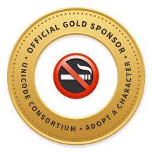 Unicode thanks Haypp.com, our newest Gold Sponsor! #UnicodeAAC aac.unicode.org/sponsors#g1F6AD