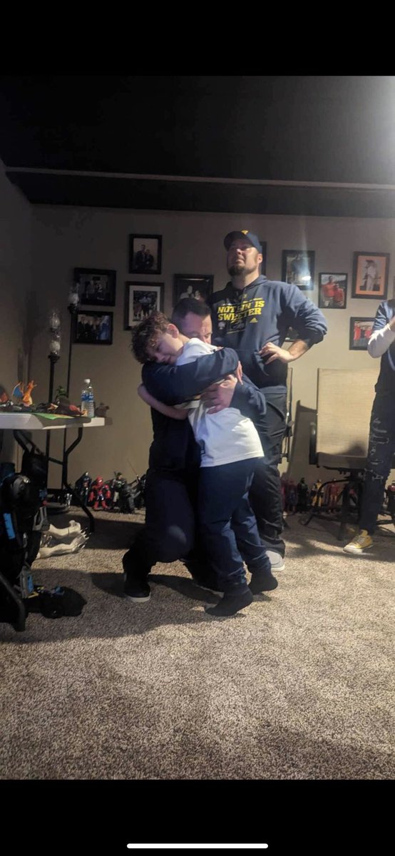 coachdobes's tweet photo. @RichEisenShow @richeisen @UMichFootball Love that you wear your heart on your sleeve Rich.   I’ll never forget watching last nights game with my son Drexler https://t.co/MDH9Lv4irB