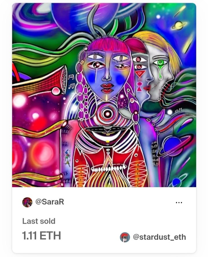 SaraR_eth's tweet photo. 🎊Sold 🎊 
Symphony of Souls 🛸🎼
I saw God tonight♥️
And my eyes are full of tears😭
Maybe words can't tell you well:
Thank you for being in my world dear my @droidfame💖🫂
You are Best💎azizam♥️
I made this piece and this poem with all my heart and I'm glad you liked it
🥹🥰🙏🏻 https://t.co/UmZfGqPrxn