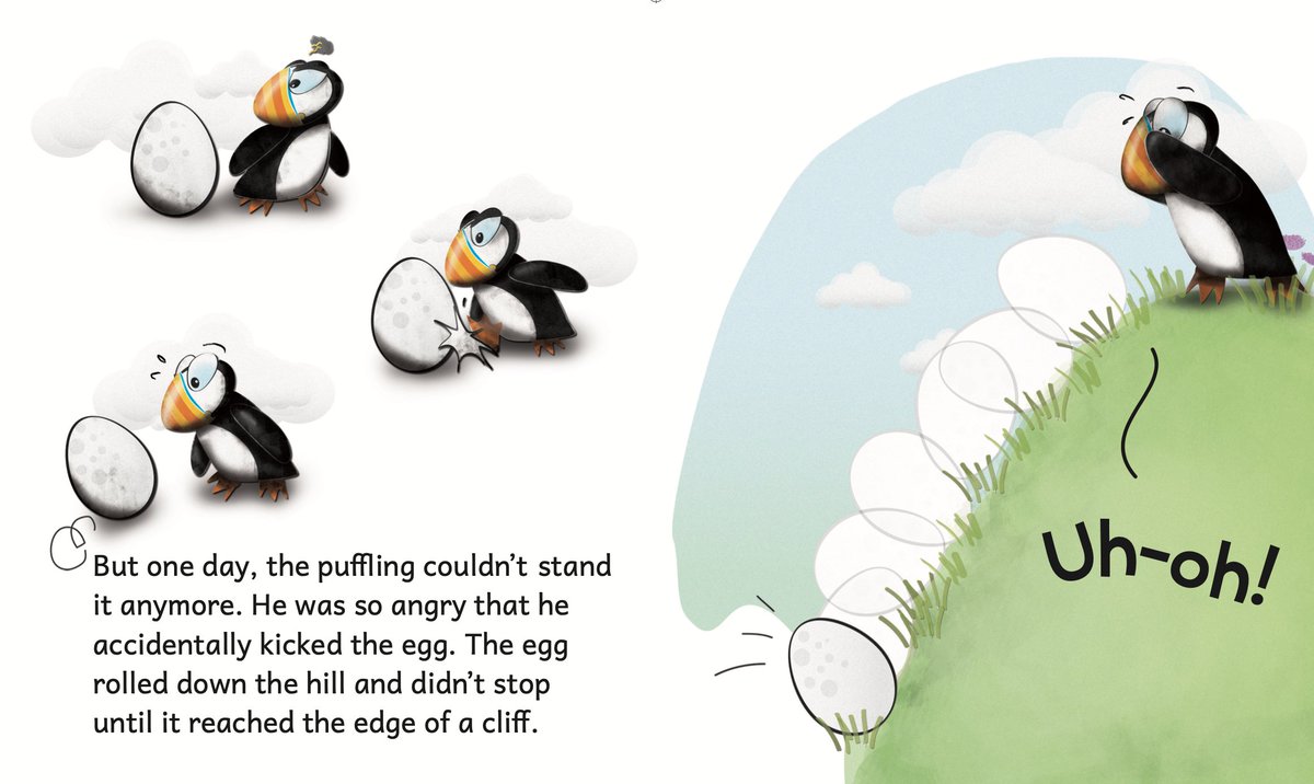 What do the Faroe Islands have to do with Yiddish? Not much. But we recently published a heartwarming Faroese children's book about puffins in Yiddish (and English) translation. #worldkidlit #kidlitart  yiddishchildrensbooks.com/products/uh-oh…