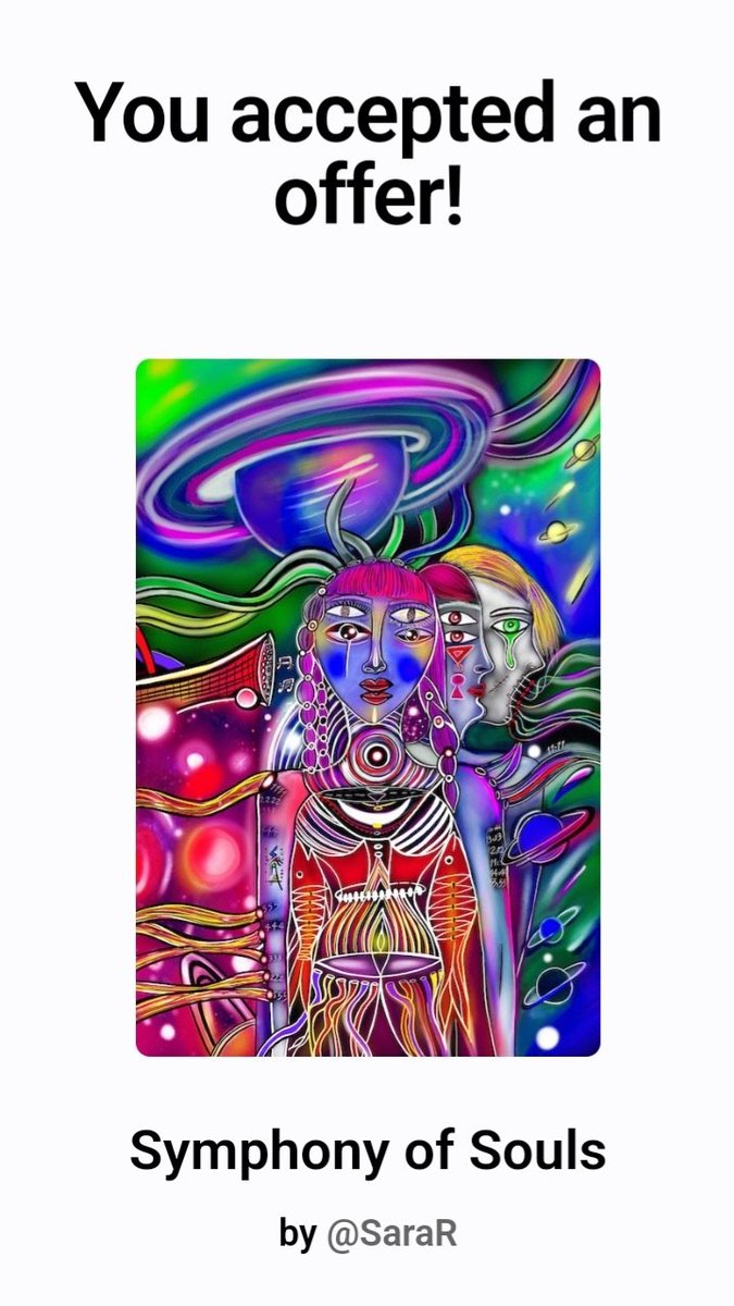 SaraR_eth's tweet photo. 🎊Sold 🎊 
Symphony of Souls 🛸🎼
I saw God tonight♥️
And my eyes are full of tears😭
Maybe words can't tell you well:
Thank you for being in my world dear my @droidfame💖🫂
You are Best💎azizam♥️
I made this piece and this poem with all my heart and I'm glad you liked it
🥹🥰🙏🏻 https://t.co/UmZfGqPrxn