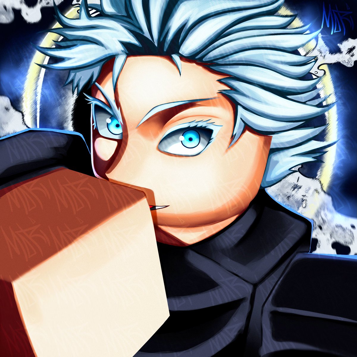 Satoru Gojo 🥶 |  五条悟
 
Work for sale 🤝

Like and repost ❤️

#robloxart 
#RobloxDev 
#RobloxDesigner 
#RobloxGFX 
#RobloxDevs