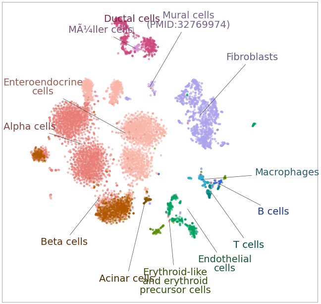 jamescai's tweet photo. @leland_mcinnes Thanks! I made the DataMapPlot function available in #scGEAToolbox to annotate cell types. https://t.co/r5uwCTwX6u