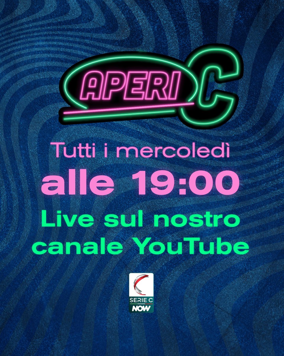 seriecofficial's tweet photo. 📺 Sul nostro canale YouTube parte #AperiC!

🎙️ Tutti i mercoledì (⌚️ 19), @SarahCaste condurrà l'inedito programma dedicato alla #SerieCNOW, con un ricco menù e tanti ospiti d'eccezione.

🍸 Da domani, l'aperitivo lo offriamo noi: non mancate! https://t.co/WItPjRuIPL