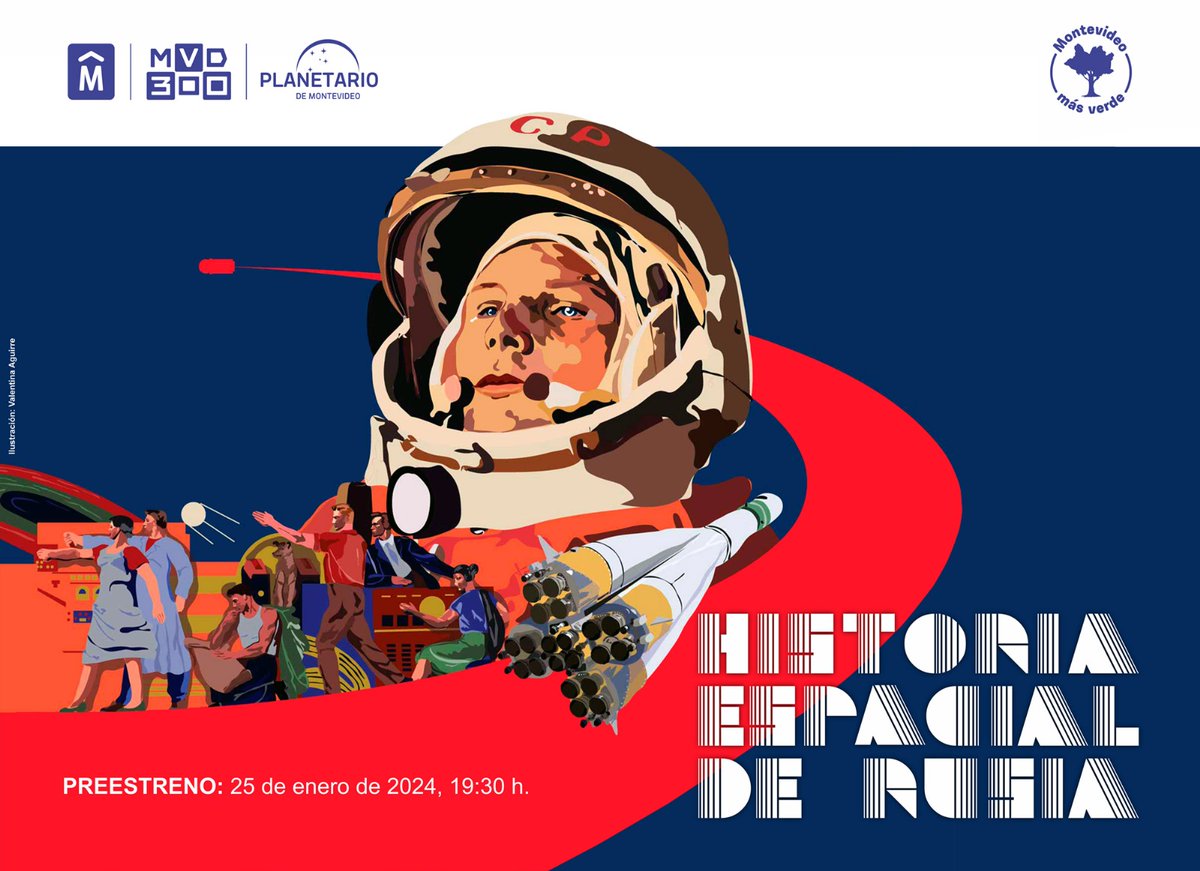 Asoc. Aficionados a la Astronomía (@aaastrouy) on Twitter photo Invitamos a todos los socios de la AAA a participar en el pre estreno de Historia Espacial de Rusia, a proyectarse el 25 de enero de 2024 a las 19:30, en el la sala del <a href="/Planetario_MVD/">Planetario de Montevideo</a>.
Confirmar asistencia al 098 195 210
#astronomía
#astronautica Invitamos a todos los socios de la AAA a participar en el pre estreno de Historia Espacial de Rusia, a proyectarse el 25 de enero de 2024 a las 19:30, en el la sala del <a href="/Planetario_MVD/">Planetario de Montevideo</a>.
Confirmar asistencia al 098 195 210
#astronomía
#astronautica