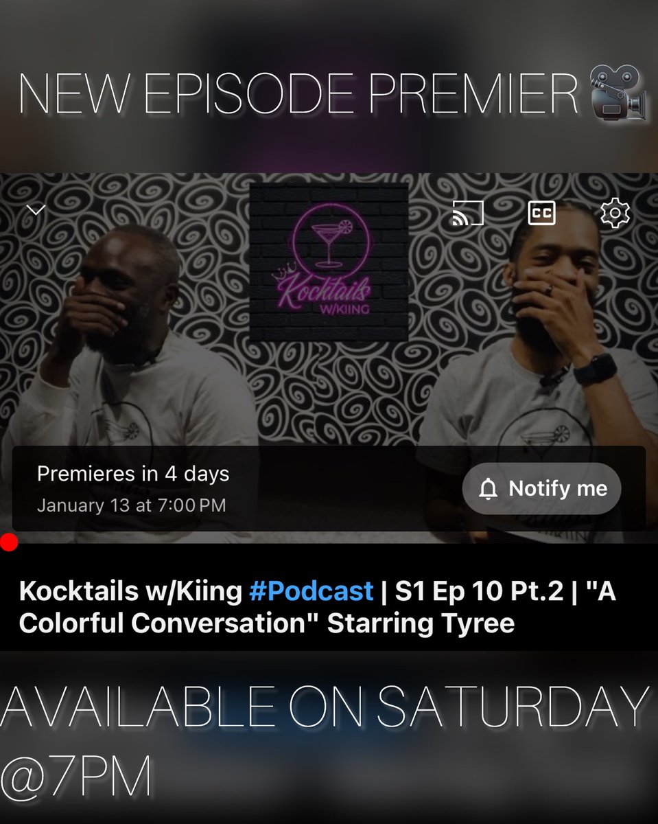 kocktailswkiing's tweet photo. Click on the link in my bio 📱 💻 on Instagram to be notified when the full episode drops 🥂✨ you won't want to miss it.
The video will post on Saturday at 7pm https://t.co/G5CA13dcG7
