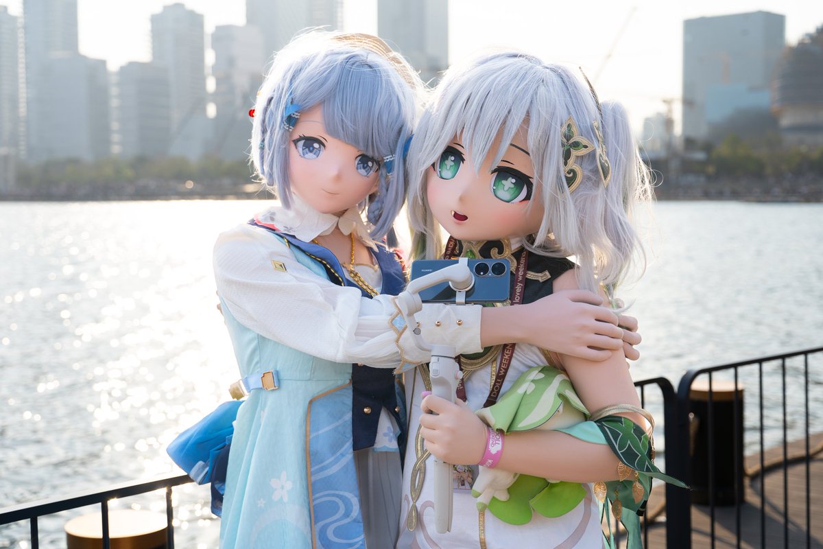 【入替】“大”黄鸭和山里灵活！
感谢凉月sensei的绫华！😘
小🔥👈   👉凉月Moon
📷：@5Om5NKPSZL56963