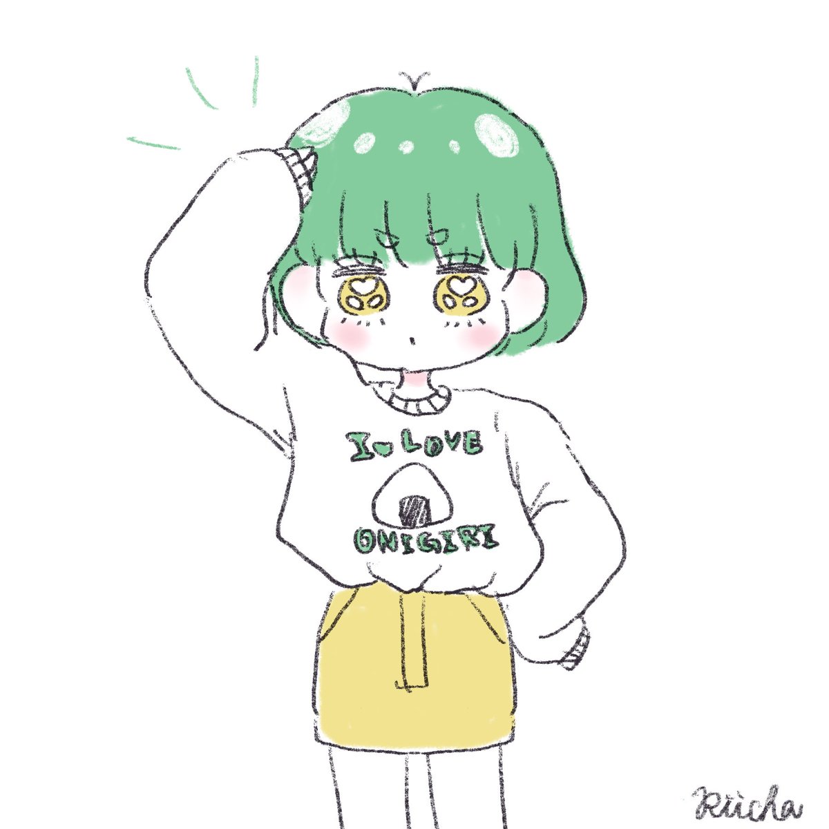 おにぎり大好きスウェット🍙
色選びに悩んで2パターン描きました◎
#イラスト #illust #ゆるいイラスト #女の子イラスト