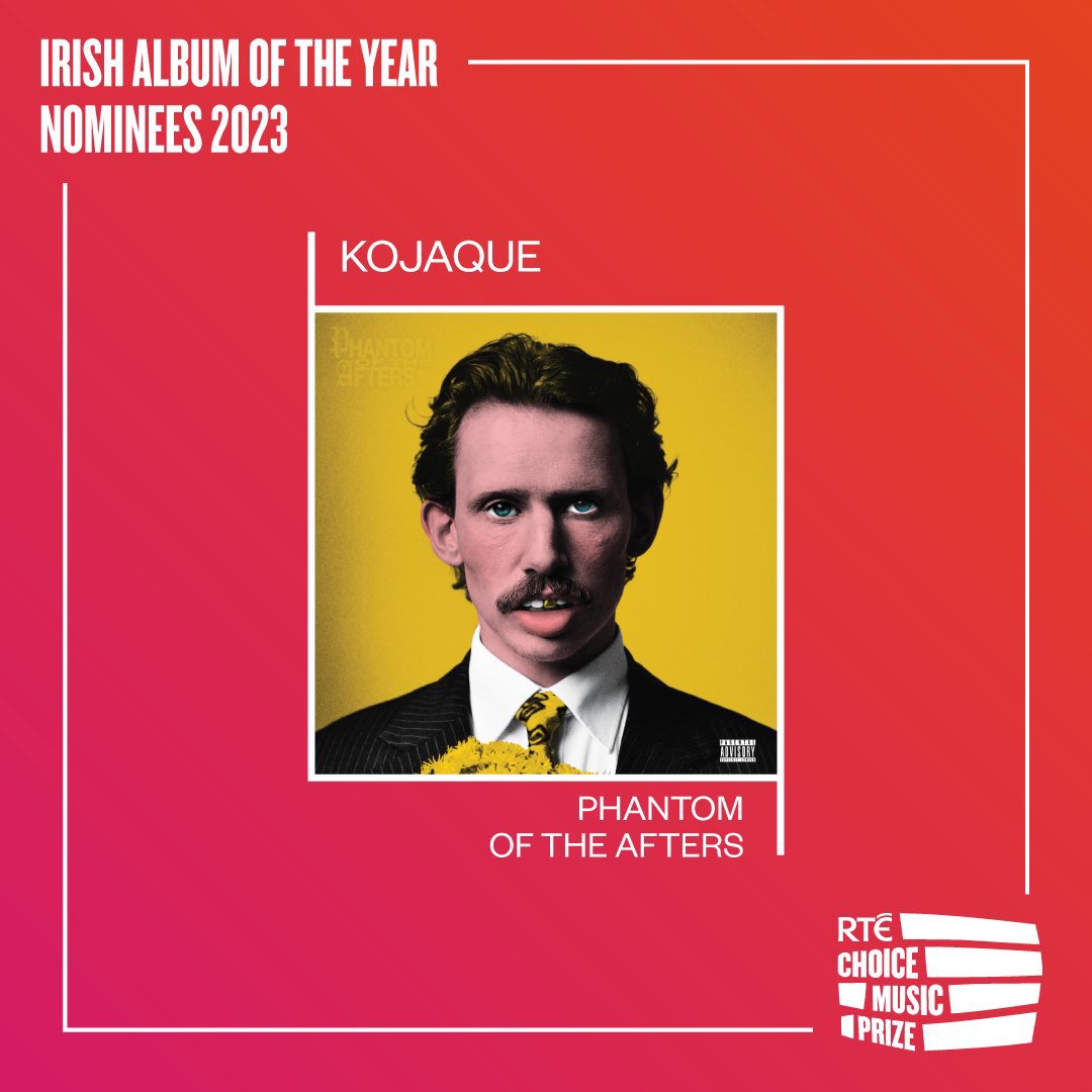 Big congrats to @kojaque on the announcement of ‘PHANTOM OF THE AFTERS’ being nominated for the #RTEChoicePrize Irish Album Of The Year 2023 🌻