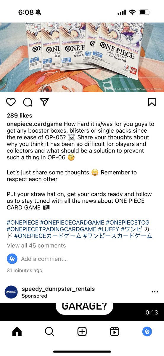 ThingsNSuch_LB's tweet image. WE STAN great TCG companies that talk directly to their base see this from @ONEPIECE_tcg_EN and @LegionsofWill 

#tcg #tradingcards #consumerfriendly #thehobby
