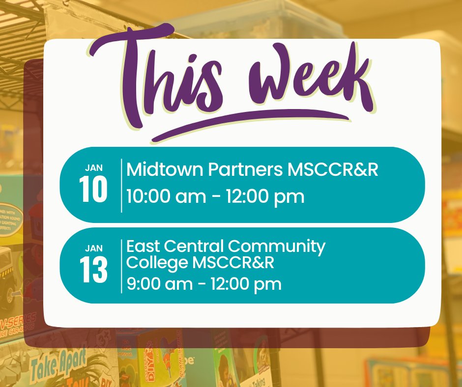 MSCCRR_msuext's tweet photo. Join us for our community events this week at the Midtown Partners and East Central Community College locations! For more information and to find an event coming up near you visit: https://t.co/ulGJEFJ2As

#MSUext #MSCCRR https://t.co/DvXqu3m0MS