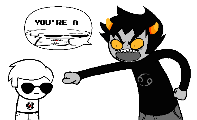 Goofydunbum's tweet photo. karkat finds a DAVE

#HOM3STUCK #karkatvantas #davestrider #Homestuck https://t.co/gQfZ0uuebw
