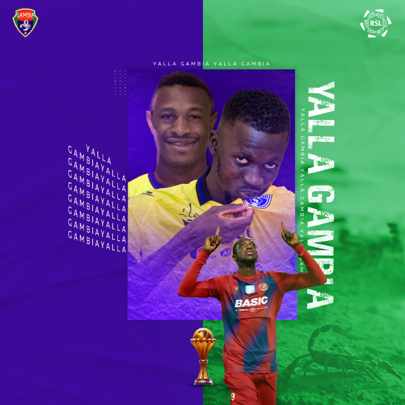 SPL_EN's tweet photo. 🇸🇦🤝🇬🇲
 
We wish the best of luck to our RSL stars representing the Scorpions at #AFCON2023 🦂💪
 
#yallaRSL | #yallaGambia https://t.co/jip0kdxbMO