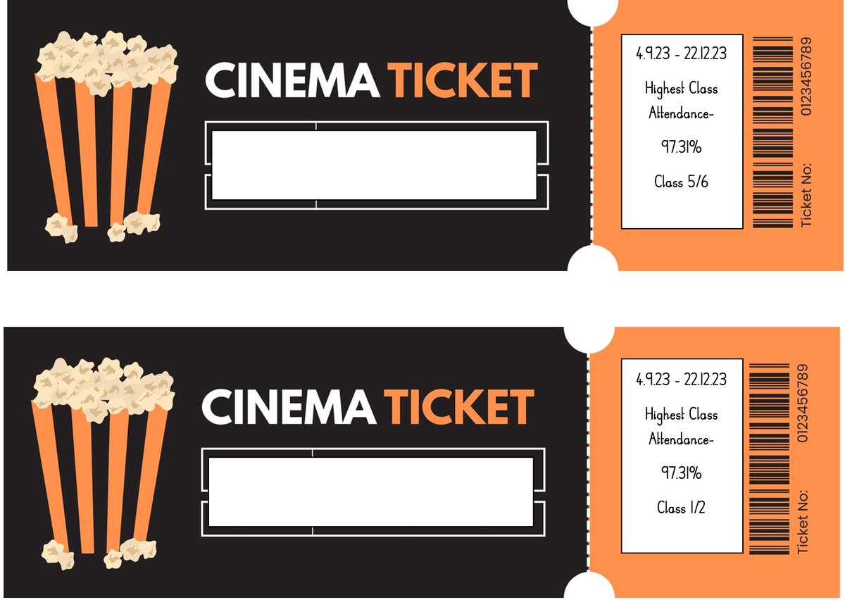 IPMATTowngate's tweet photo. Autumn half term highest winning class attendance- 97.31% = Class 1/2 & 5/6!!!! Winning a movie and popcorn treat!!!!!!
#movieandpopcorn #highestclass #attendancematters https://t.co/ZEXTVBCWUn