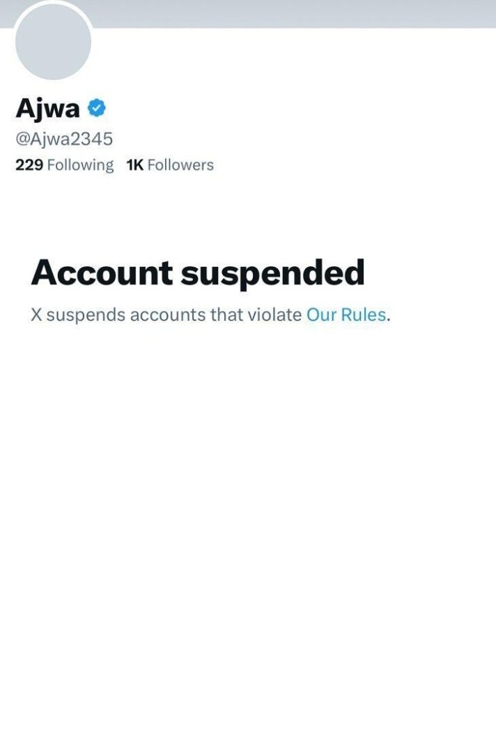 My old account @Ajwa2345 got suspended help retweet so I can get my old followers back.🥺
#BabarAzam𓃵 #GoldenGlobes #BitcoinETF #remaniement #singleinferno3 #Beckenbauer #BBCAfricaEye