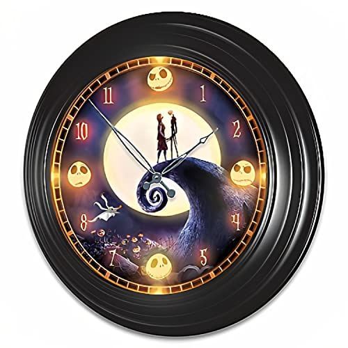 Disney Tim Burton's The Nightmare Before Christmas Illuminated Outdoor Black Metal Atomic Wall Clock Adorned with Colorful Ghoulish Art from The Movie

Shop here - buff.ly/48iIMow

#thebradfordexchange #timburton #nightbeforechristmas #atomic #collectible #clock