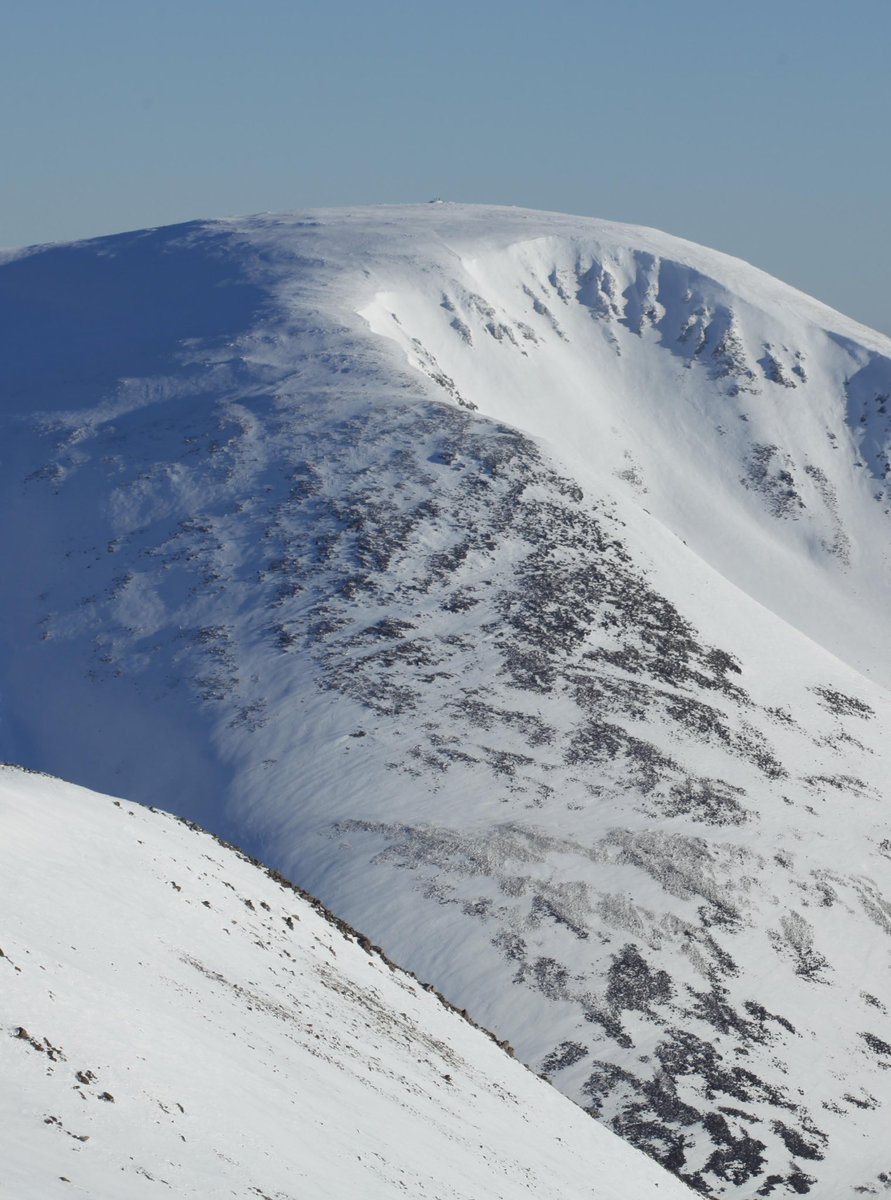 Ben Macdui from Braeriach. #WINTER #snow #hiking #Scotland #mountains #cairngorms