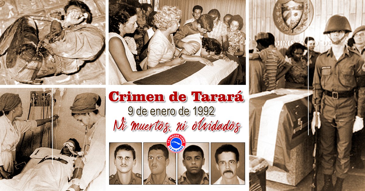 Hoy #CubaViveEnSuHistoria porque recordamos a los combatientes del <a href="/minint_cuba/">MININT_CUBA</a> en el horrendo Crimen de Tarará.

#NiMuertosNiOlvidados
#CubaHonra
#DeZurdaTeam 🤝