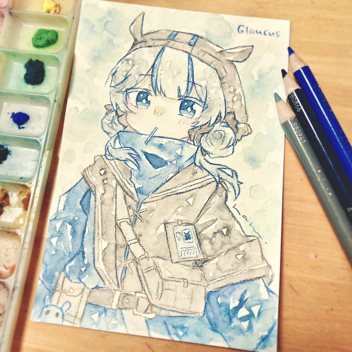 noa1122haru's tweet photo. グラウコス(Glaucus)🍭
+20min
#アークナイツ版深夜の真剣お絵かき60分一本勝負
#アークナイツ #Arknights #明日方舟 https://t.co/CUVaS1UTXb