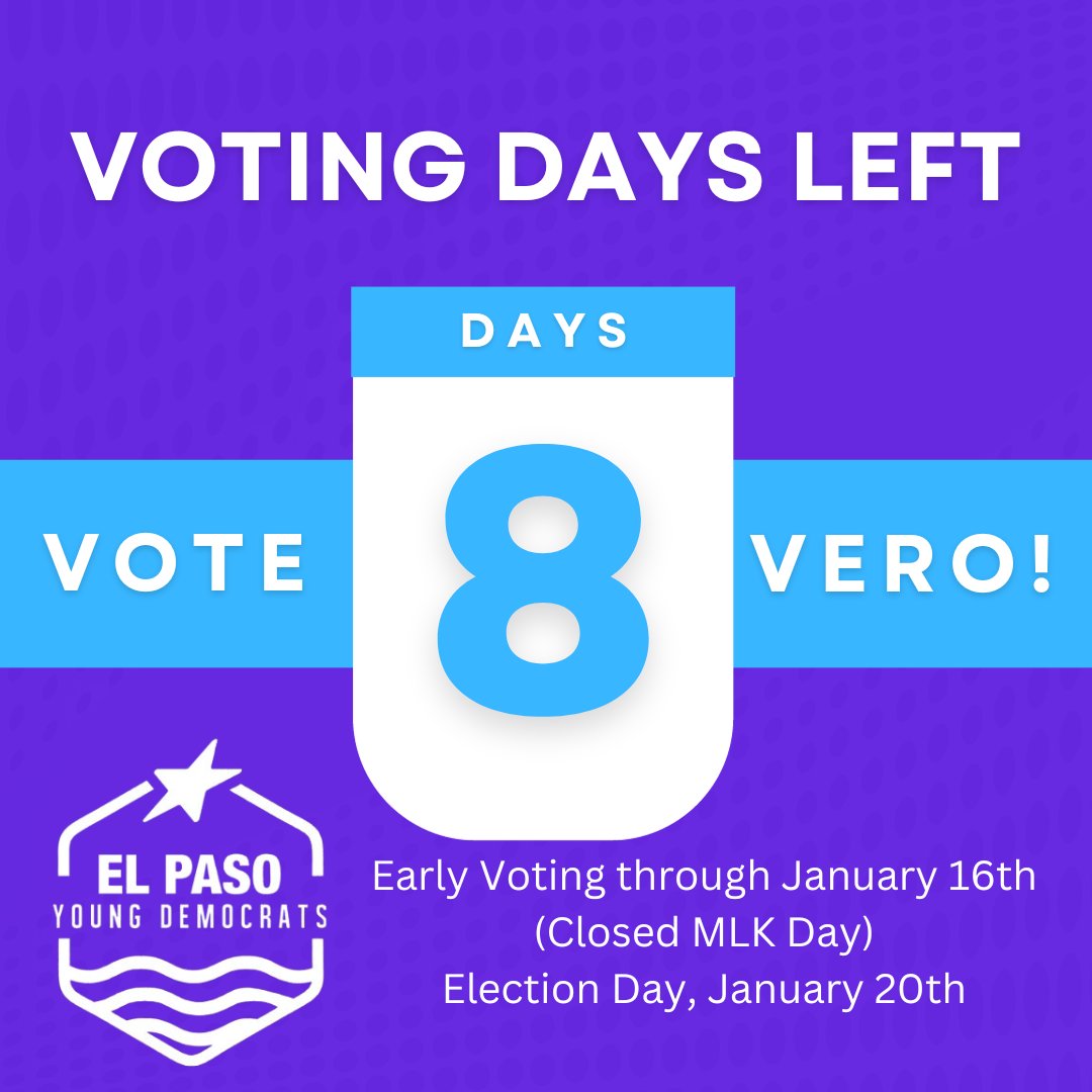 Only 8 days left to vote for our pick in the District 2 runoff, Veronica Carbajal!