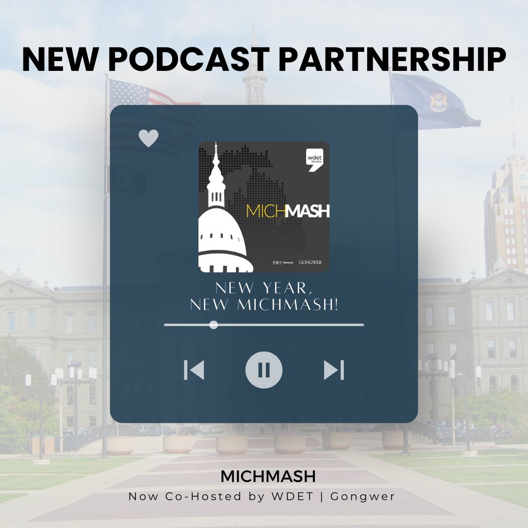 Gongwer and @wdet Detroit Public Radio are excited to announce Gongwer as the new co-host of WDET’s weekly state politics podcast, “MichMash.” Starting Friday, @ZachGorchow and @kasbenal of Gongwer will join @Cheyna_R as co-hosts. More details at:: bit.ly/3TVmSTU
