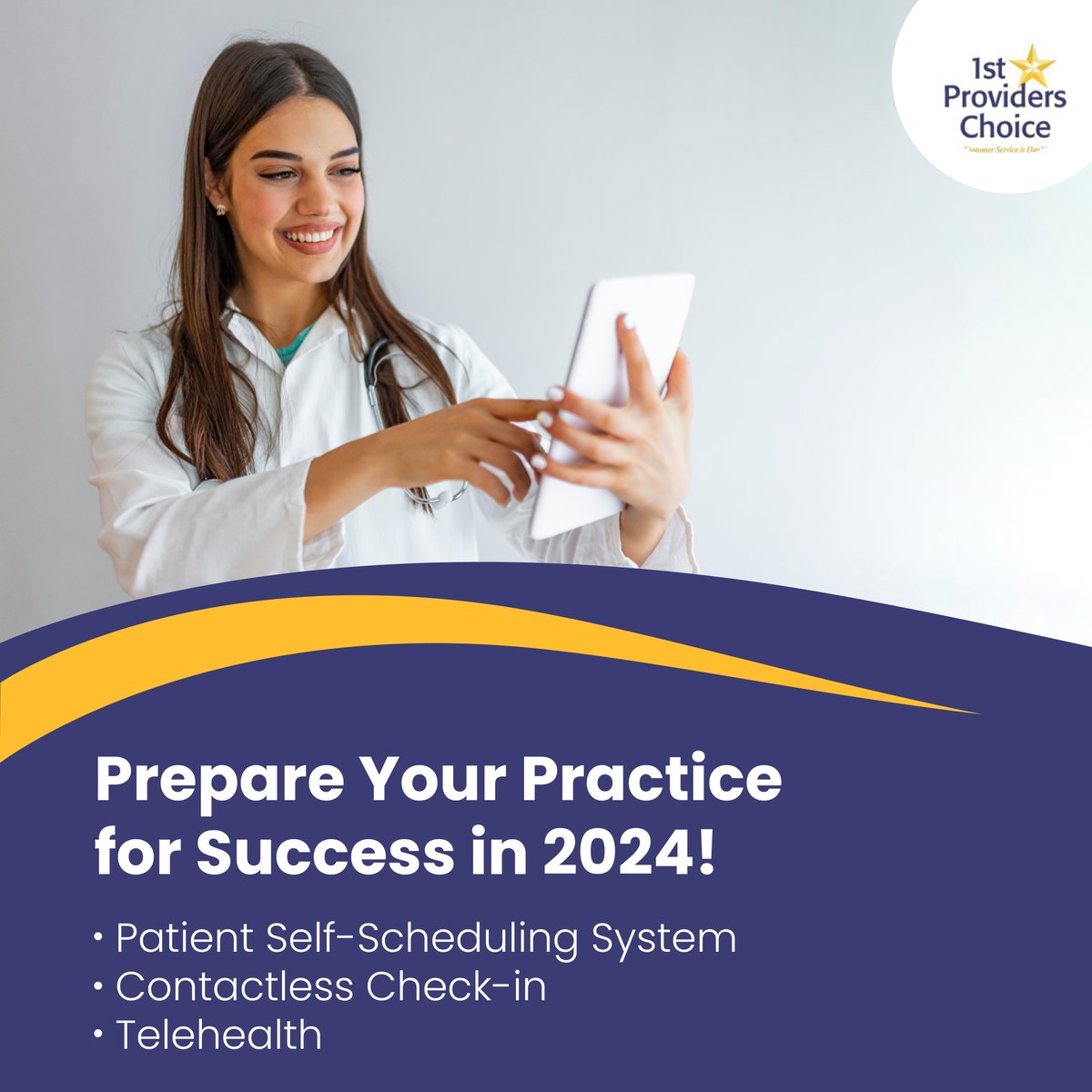 1stProviders's tweet image. Embrace the New Year by securing the essential tools to navigate healthcare challenges with 1st Providers Choice. 

To discover more, visit 1stproviderschoice.com or contact us at (480) 782-1116.

#EMRSoftware #Healthcare