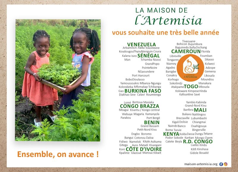 Nous vous souhaitons une très belle année 2024. Ensemble, on avance !

#voeux2024 #artemisia #paludisme