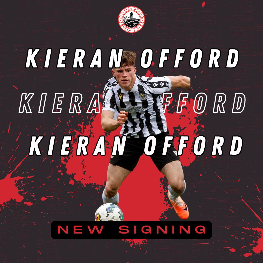 ✍️ We are delighted to announce the loan signing of Kieran Offord from <a href="/saintmirrenfc/">St Mirren FC</a> till the end of the season. 

Kieran spent the first half of the season on loan at Edinburgh City before being recalled and we are looking forward to seeing him at Forthbank. 

Welcome Kieran!