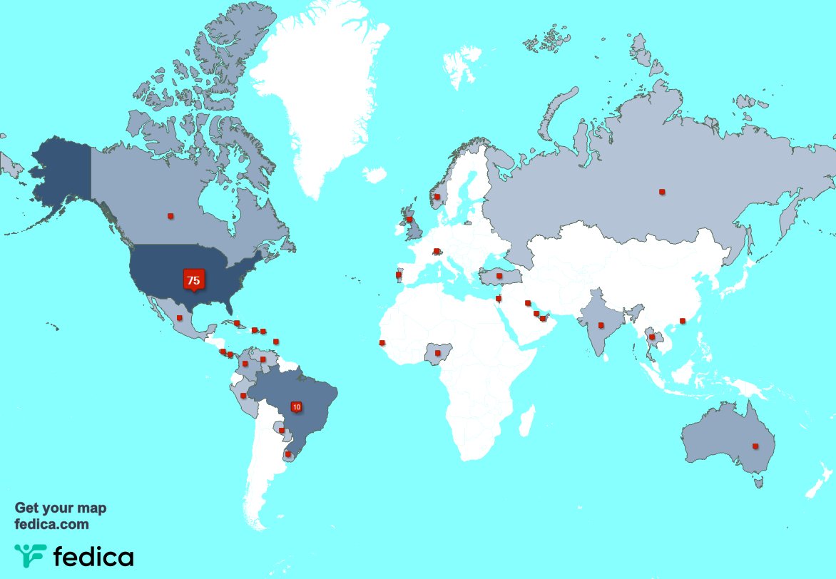 DrewStone's tweet photo. According to https://t.co/RRYIrPkZRv, you come from 31 countries
1. USA (78%) 🇺🇸
2. Brazil (11%) 🇧🇷
3. UAE (1%) 🇦🇪

Can you see your country? https://t.co/xZvlJOHwoC