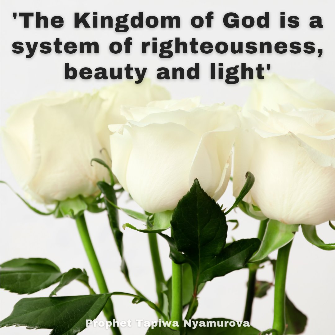 tnyamurovacgf's tweet photo. 'The Kingdom of God is a system of righteousness, beauty and light' - Prophet Tapiwa Nyamurova 

#Kingdom #Sytem #Light #นิกกี้ขยี้ข่าว #NewYear https://t.co/k2gqGppBUX