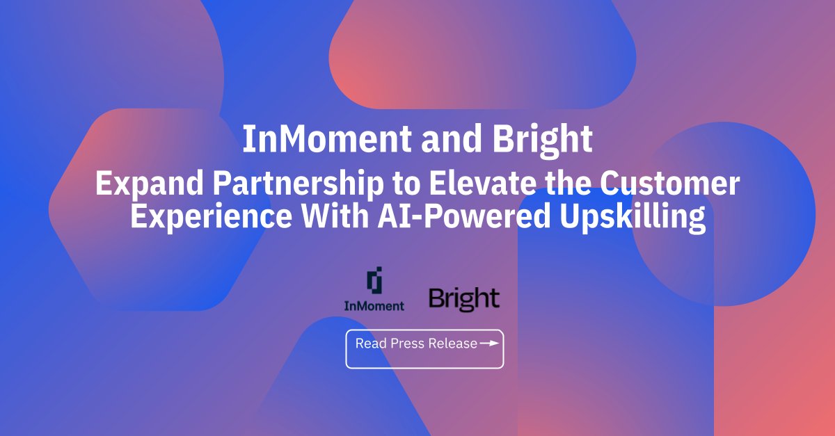 We are excited to share that we’ve partnered with Bright, a global leader in immersive learning and skill development technology to help drive their AI-powered coaching platform. For more, check out the press release ➡️hubs.li/Q02fPjpq0