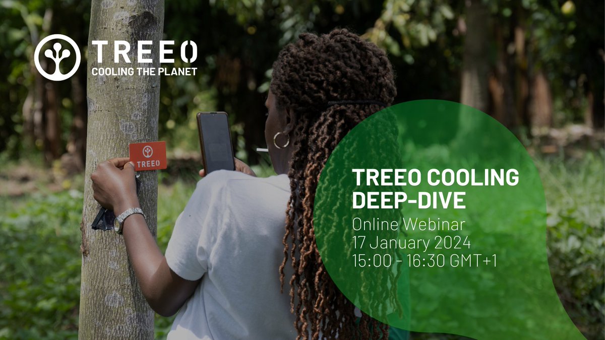 TREEO_one's tweet photo. 📷 Wow! It's already been a month since our TREEO Cooling Launch Event!

We hereby invite you to our Deep-Dive Webinar. This time, we're going in-depth into our TREEO Cooling product and the Global Cooling Services.

Date: January 17th
📷 Time: 15:00 - 16:30 (GMT+1)
📷 Online https://t.co/e8UjE9QWtJ