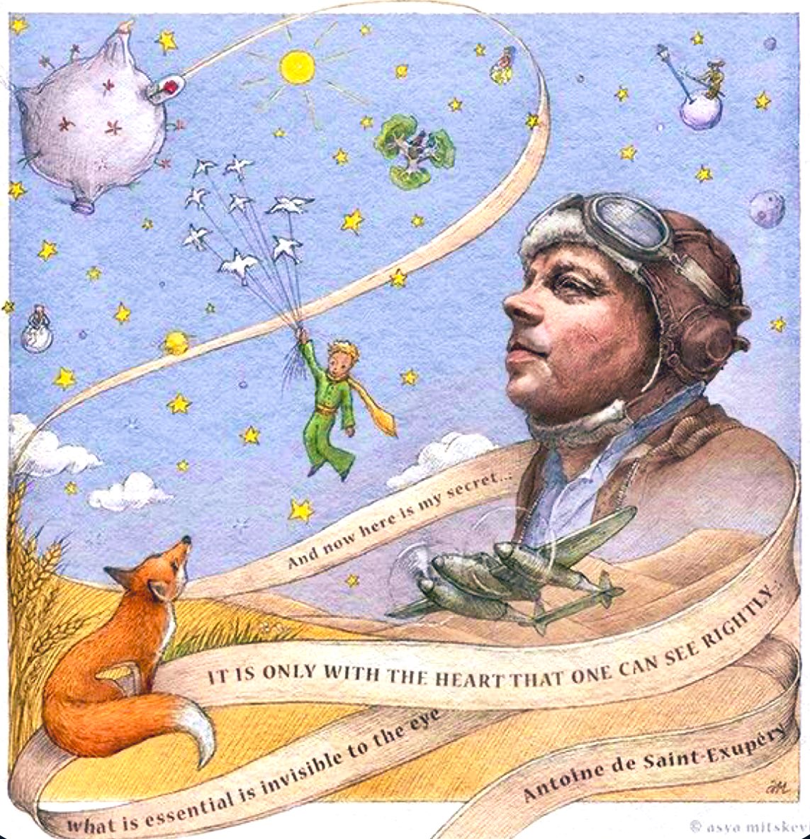 #ElPoderDelSonido 🔊 9 enero 
Hoy le quiero compartir un texto de Antoine de Saint-Exupéry, autor del famoso "Principito" y gran aviador que se alistó en la marina francesa en la Segunda Guerra Mundial.  En un periodo particularmente difícil de su vida, escribió esta bella