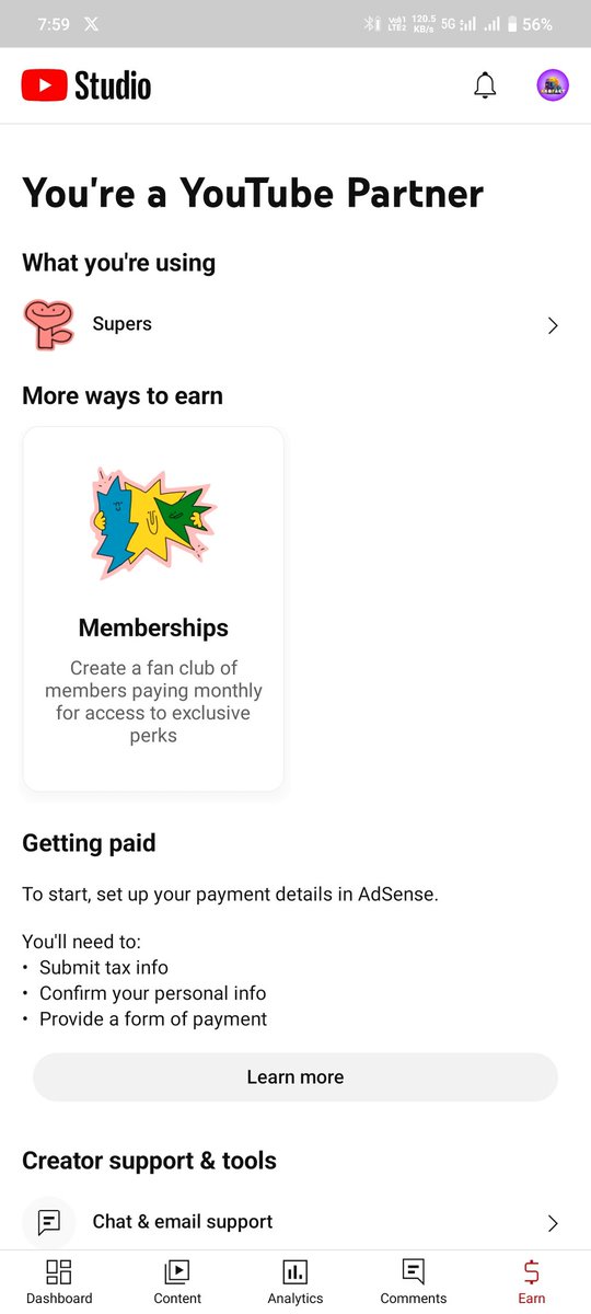 SINGH7165's tweet photo. @YouTubeCreators  ?tax completed next option not showing in AdSense... https://t.co/GjgKymZ7gT