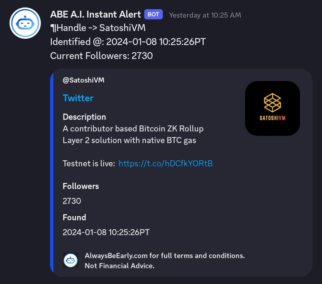 EILabsAI's tweet image. .@SatoshiVM damn!!

Almost 10x followers overnight,

2700 -&amp;gt; 23k followers