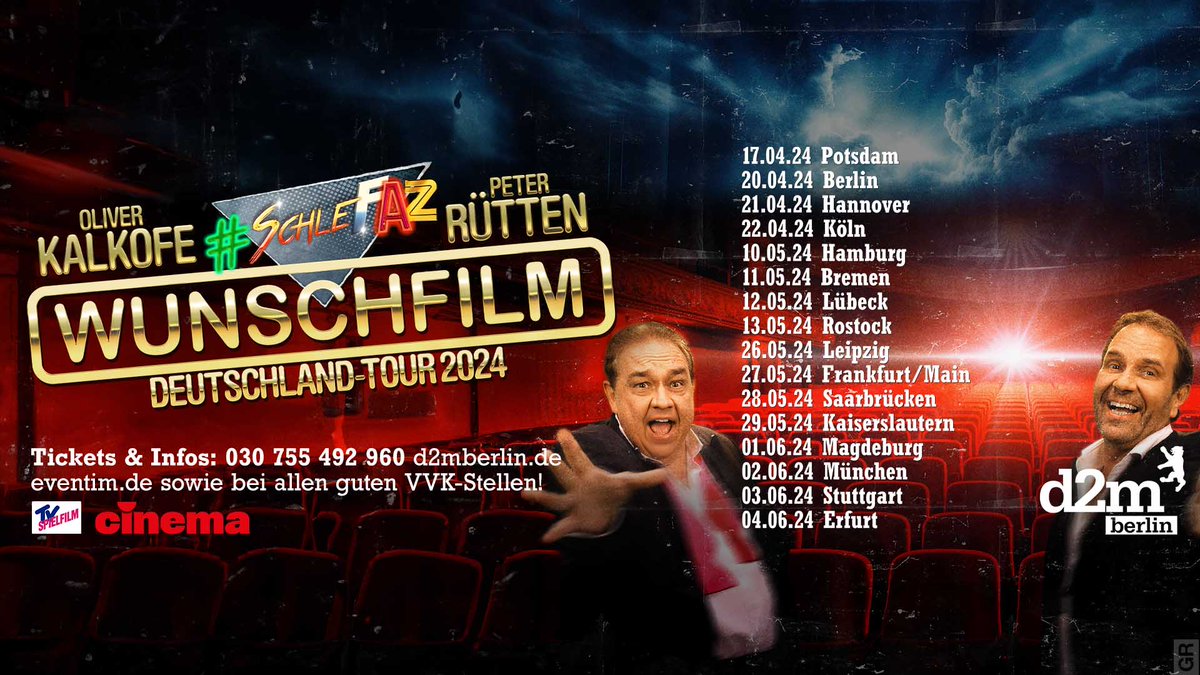 twitkalk's tweet image. Demnächst auf @Nitro - aber vorher kommen wir schon mal persönlich zu Euch! 
Auf der großen #SchleFaZ DeutschlandTour2024 - 
1x in jedem Bundesland!
Mit WunschfilmWahl, LiveShow, Party, SelfieAction &amp;amp; mehr!
Es wird episch geil! 🦈❤️😎🖖
Infos/Tickets 👉buff.ly/46E3Hkl